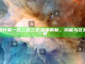 嫩叶草一区二区三区深度解析，功能与区别一览