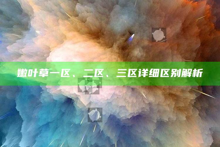 嫩叶草一区、二区、三区详细区别解析